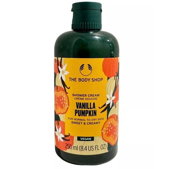 The Body Shop Vanilla Pumpkin Shower Cream 250 mL 8.4 oz New - Picture 1 of 3